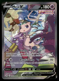 Mew V 251/264 Fusion Strike Rare Ultra Pokemon NM - Image 1