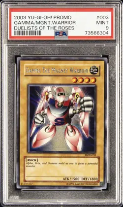 2003 YU-GI-OH! PROMO DUELISTS OF THE ROSES #003 GAMMA THE MAGNET WARRIOR PSA 9 - Image 1