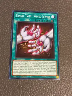 YuGiOh Tragic Twin Twined Jewels- Super Rare 1st Edition - Image 1