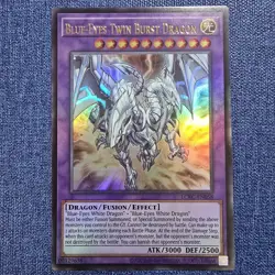 Yugioh Blue-Eyes Twin Burst Dragon LCKC-EN058 - Ultra Rare - Unlimited Edition - Image 1