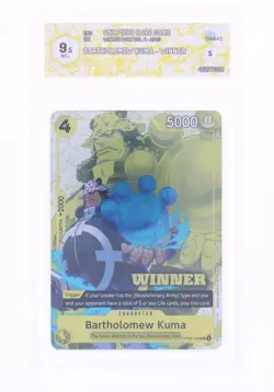 One Piece Card Game - Bartholomew Kuma WINNER - OP09-108 - GRAAD 9.5 ENG 2025 - Image 1