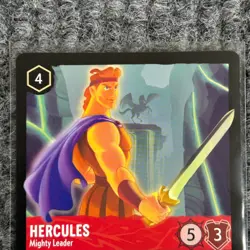Disney Lorcana Whispers in the Well Hercules Mighty Leader 118/204 Legendary NM - Image 3