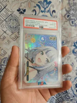 PSA 10 2023 Weiss Schwarz JPN Gawr Gura Midsummer Sun SSP Signature Hololive - Image 1