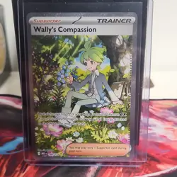 Pokemon Wally's Compassion Illustration Rare Holo 186/132 Me01 Trainer Card - Image 1