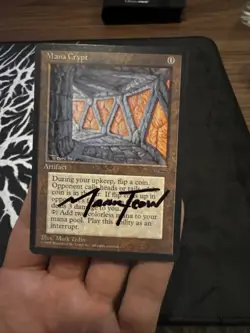 Mana Crypt Book Promo Card MTG Signed - Image 3