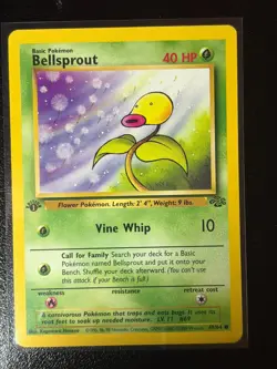 Pokemon TCG Card WOTC Vintage Wizards 1st Edition Bellsprout Jungle 49/64 - Image 1