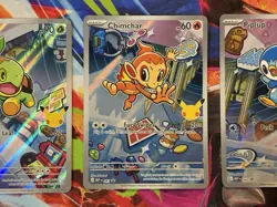 Pokemon First Partner Illustration Collection Turtwig Piplup Promo Card Set Of 3 - Image 3