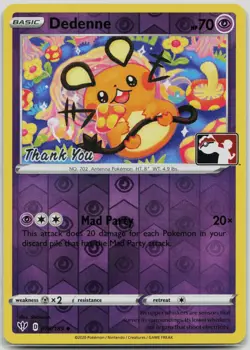 Dedenne Pokemon League Thank You Promo League & Championship Cards 078/189 NM LP - Image 1