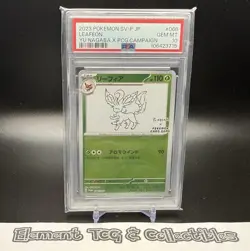 PSA 10 LEAFEON 068/SV-P Japanese Yu Nagaba Promo GEM MINT Pokemon Card - Image 1