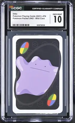 CGC 10 GEM MINT Ditto JPN Pocket Uno Wild Card - Image 1