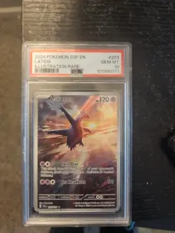 Pokemon Latios TCG Card 203/191 Surging Sparks PSA 10 - Image 1