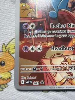 Team Rocket's Wobbuffet Promo ETB SV 203 Scarlet & Violet Cards Holo - Image 5