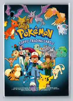 Topps Pokemon 1999 - ASH - PIKACHU - Topps Trading Cards #Checklist - Image 1