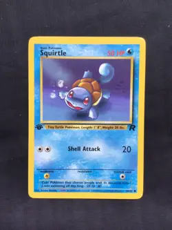 Pokemon Cards: Team Rocket 1st Edition Common: Squirtle 68/82 - Image 1
