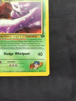 Pokemon Cards: Gym Challenge 1st Edition Rare: Koga's Muk 26/132 - Image 4
