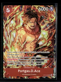 One Piece Card Game Portgas.D.Ace One Piece Promotion Cards SR • ST15-005 - Image 1