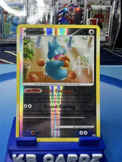 M/NM Pokemon Munchlax Reverse Holo Card 70/111 Rising Rivals - Image 1