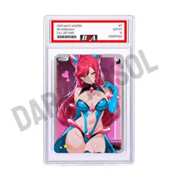 DAMAGED | Custom Graded | Waifu Card - Goddess Full Art - Fan Card | Trainer - Image 1