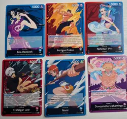 One Piece TCG Common Leaders of 6 Leader Cards English One Piece Lot - Image 1