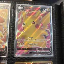 Pokemon TCG Vivid Voltage Pikachu v 170/185 Full Art Ultra Rare Card - Image 1