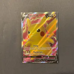 Pokemon TCG Vivid Voltage Pikachu v 170/185 Full Art Ultra Rare Card - Image 3