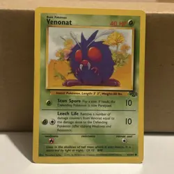 Pokemon TCG Venonat Jungle Card 63/64 - Image 1