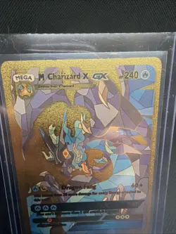 Mega Charizard X GX Gold Pokemon Card Collectible Gift/Display - Image 2