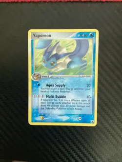 Vaporeon 19/115 EX Unseen Forces Rare Holo Pokemon Card Lp - Image 1