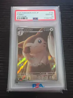 Furret 110/100 AR sv9 Japanese Pokemon Card PSA 10 Free Shipping USA - Image 1