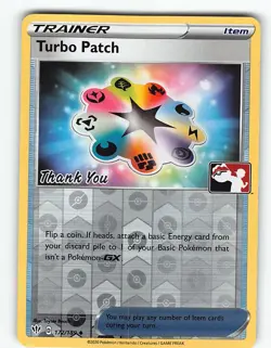 TURBO PATCH 172/189 HOLOFOIL PROMO LEAGUE & CHAMPIONSHIP CARDS POKEMON NM - Image 2