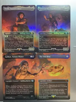 MTG: Lord Of The Rings - Frodo, Samwise, Gollum, The One Ring 448 - 451 - FOIL - Image 1