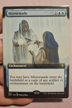 🔥 MTG Mirrormade (Extended Art) Throne of Eldraine ELD #347 NM 🔥 - Image 1