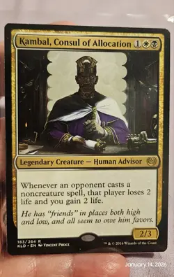 🔥 - Kambal, Consul of Allocation - Kaladesh KLG Rare #183 Reg NM 🔥 - Image 1