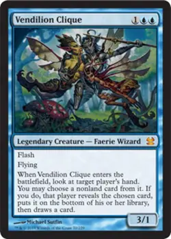 MTG Vendilion Clique - Foil, Modern Masters, Moderately Played, English - Image 1