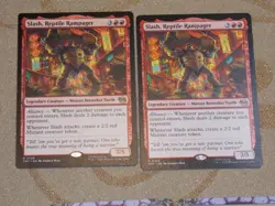 MTG Slash, Reptile Rampager x2 Rare TNMT NM Low S&H - Image 1