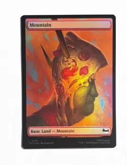 Mountain ~ MTG Teenage Mutant Ninja Turtles ~ Basic Land Foil #0256 - Image 1