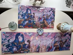 MTG Wandering Emperor cherry blossoms viewing Playmat Set of 3 types limited JP - Image 1