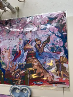 MTG Wandering Emperor cherry blossoms viewing Playmat Set of 3 types limited JP - Image 2