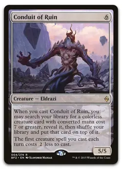 Conduit of Ruin #4 (LP) Battle for Zendikar BFZ Magic MTG - Image 1