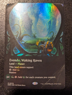 MTG Evendo, Waking Haven (Borderless) (279) -Foil *Damaged* - Edge of Eternities - Image 1