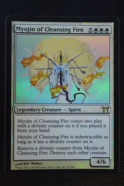 Magic The Gathering MTG MYOJIN OF CLEANSING FIRE FOIL Champions of Kamigawa LP - Image 1