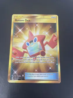 Rotom Dex 159/149 Full Art Secret Rare Pokemon Card TCG - Image 1