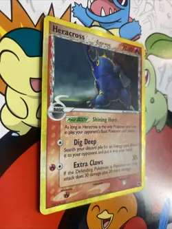 2006 Pokemon EX Dragon Frontiers Heracross Holo #3/101 - Image 2