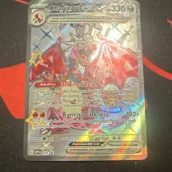 Pokemon Charizard ex SV03 Obsidian Flames Ultra Rare Holo Promo 074 330 HP Eng - Image 1