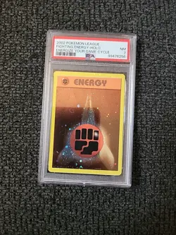 Pokemon Energize Your Game Cycle Fighting Energy Holo PSA 7 PK2655 - Image 1