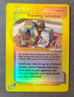 Pokemon Aquapolis Set Uncommon Reverse-Holo Traveling Salesman 137/147 (English) - Image 1