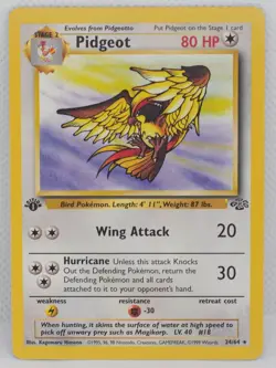 Pidgeot 24/64 1st Edition Jungle Regular Pokemon TCG - Image 1