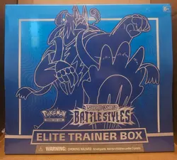 2021 POKEMON SWORD & SHEILD RAPID BLUE ELITE TRAINER NEW FACTORY SEALED URSHIFU - Image 1