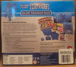 2021 POKEMON SWORD & SHEILD RAPID BLUE ELITE TRAINER NEW FACTORY SEALED URSHIFU - Image 2