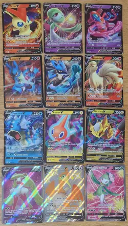 Lot Of 12 Pokemon Cards: 3 Promo V, 6 Normal V, 2 Full Art V, 1 Promo Full Art - Image 1